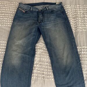 Diesel Relaxed Fit Jeans - Faded Blue